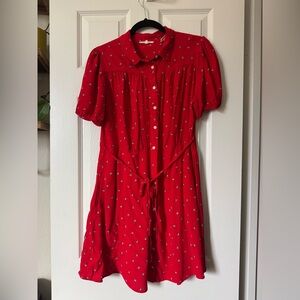 Levi's Red Floral Mini Dress